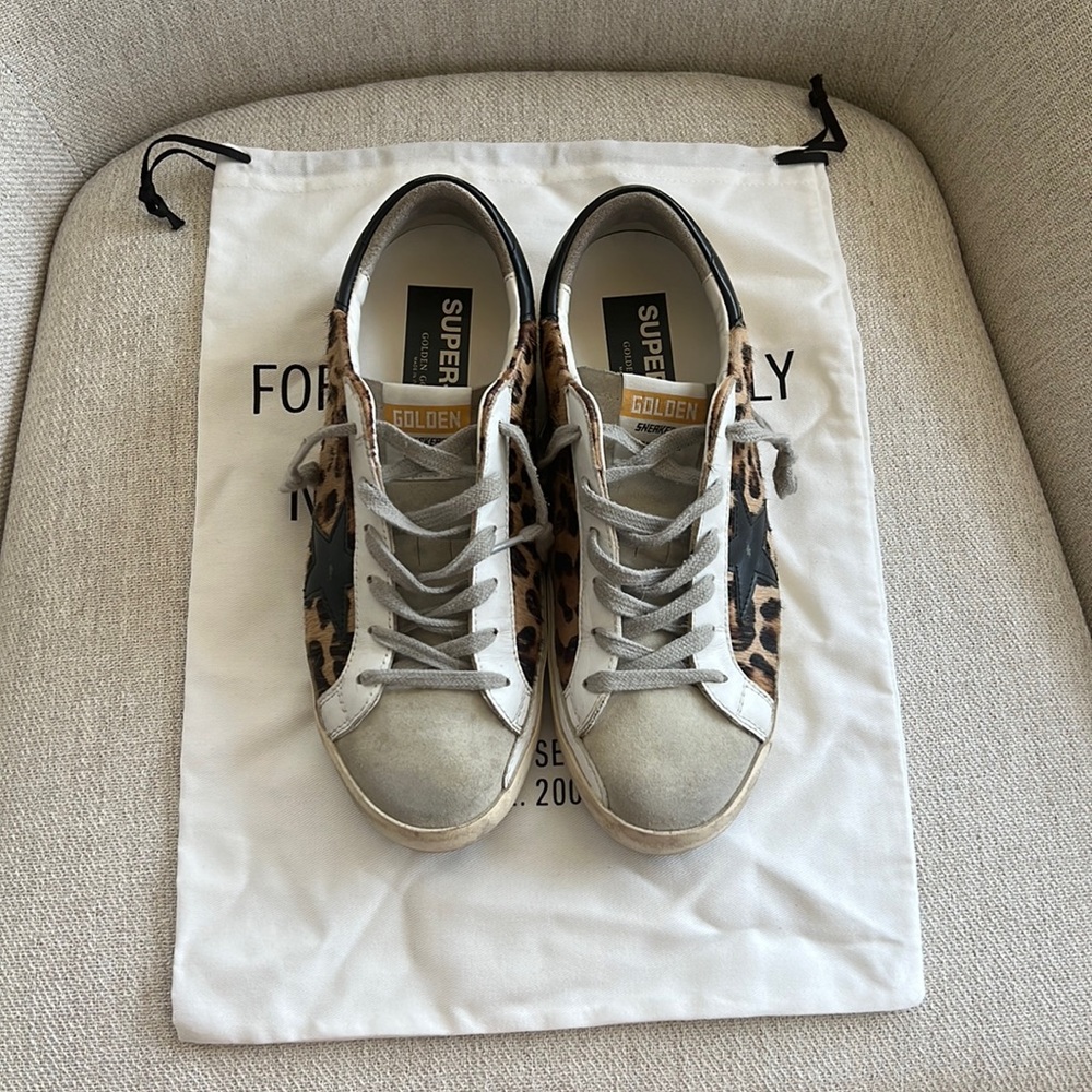 Golden Goose Super Star leopard print sneakers Size 39 women’s
